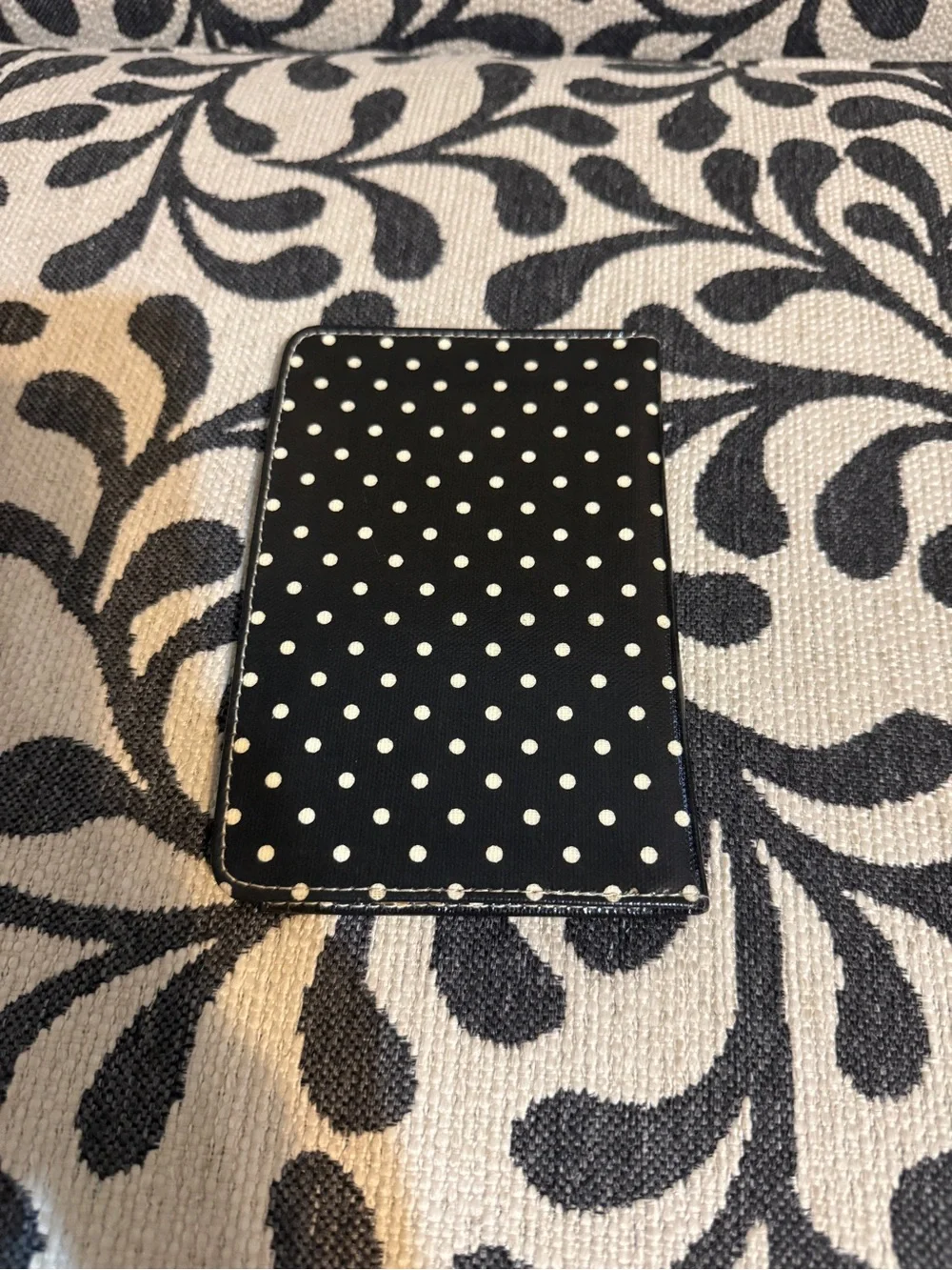 Black Polka Dot Phone Card Case - Chic Protective Accessory